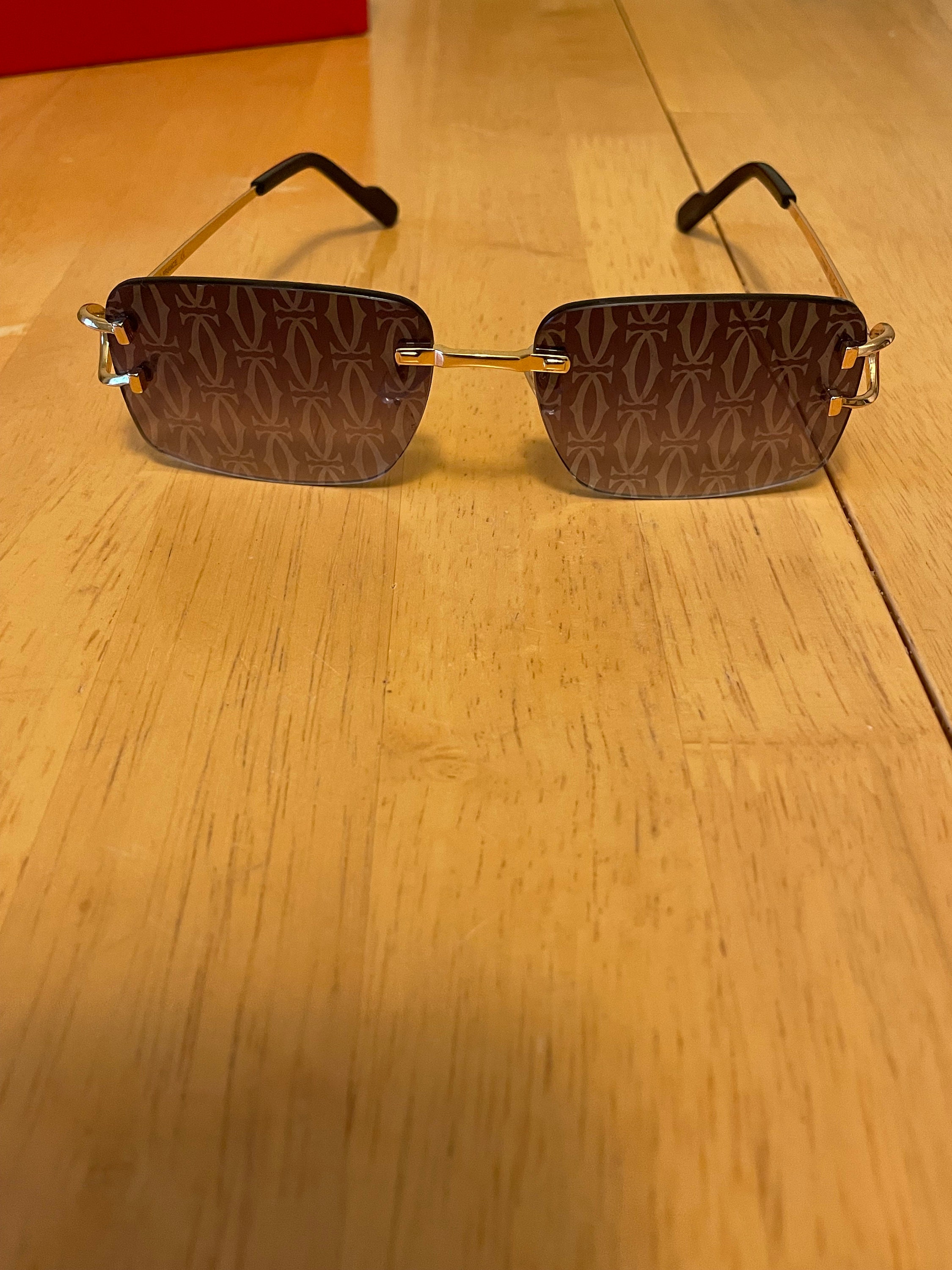 Replacement Lenses For Cartier C Decor Metal,wood Or Horn Harm , Size 55/37  | eBay