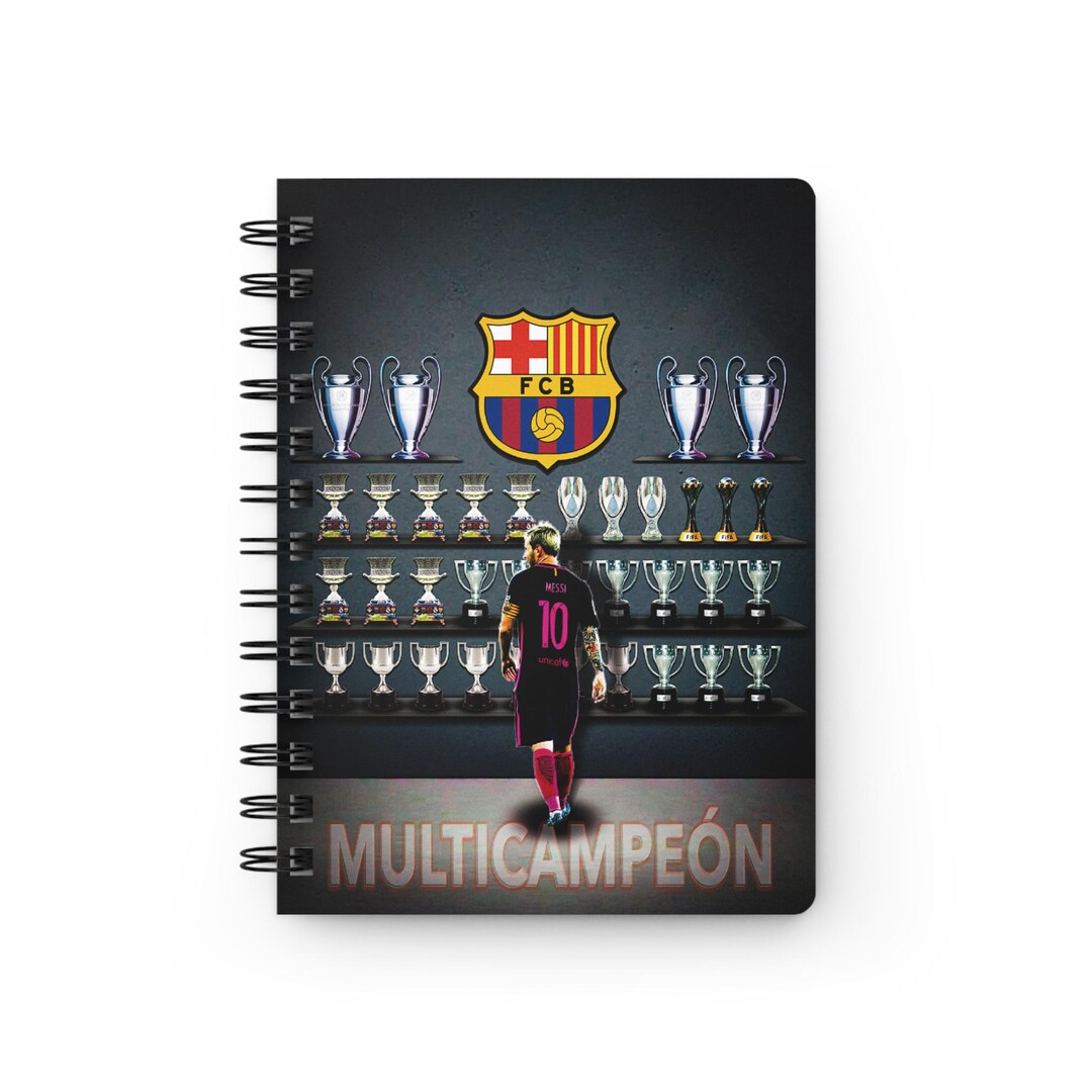 Multicampeón Lionel Messi Argentina Notebook, Retro Messi Fan, Messi ...