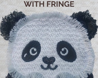 Panda Fringe Machine Embroidery Design Fringe Panda Machine Embroidery Designs For Kids Machine Embroidery Design Baby Animals Stitch Files