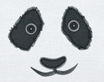 Adorable Panda Embroidery Design Panda Face Only Embroidery Design Panda Cute Embroidery File Cute Zoo Machine Embroidery Designs Panda Bear