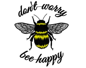 Cute Bee Embroidery Design Bee Machine Embroidery Design Bee Embroidery File Insect Embroidery Design Bumble Bee dst Bee pes Bee exp Bee jef