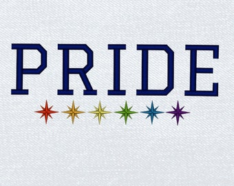 Pride Machine Embroidery Design Pride Embroidery Design For Pride Rainbow Embroidery Design dst Pride  Text Embroidery dst Pride Word pes