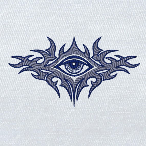 Y2K Tribal Embroidery Design 90s Tattoo Style Embroidery File 