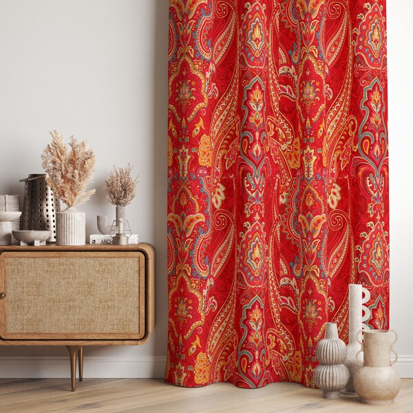 Boho Window Curtains - Etsy