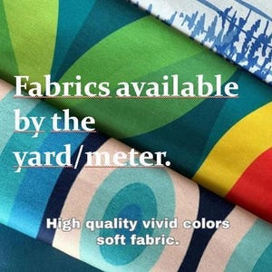 fabrics available by the yard / meter high quality vivid colors soft fabric