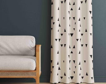 Elegant Modern Design Curtains, Minimalist Living Room Curtains, Contemporary Window Treatments, Blackout Option