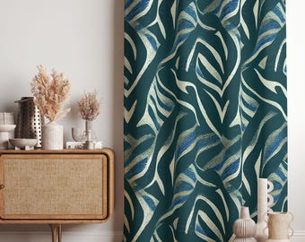 Window Curtains, Home Drapes, Decorative Window Treatments, Blackout Option, Custom Size, Home Decor Curtain Panel, Living Room Curtains