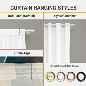 a diagram of curtain hanging styles