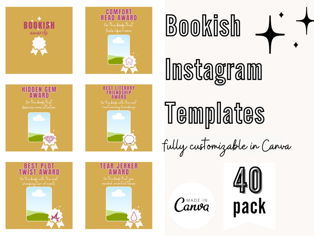Social Media Planner, Reading Tracker, Book Instagram Templates, Book ...