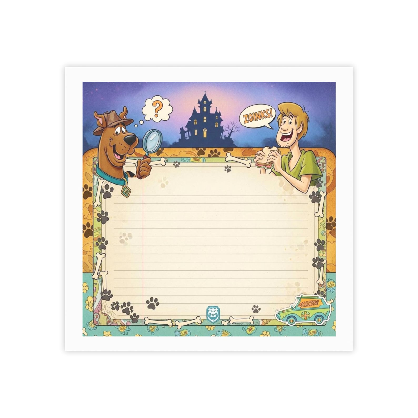 Shackyy Note Scooby Doo Shaggy Mystery Note Pad | Post-it Note Pads - Etsy