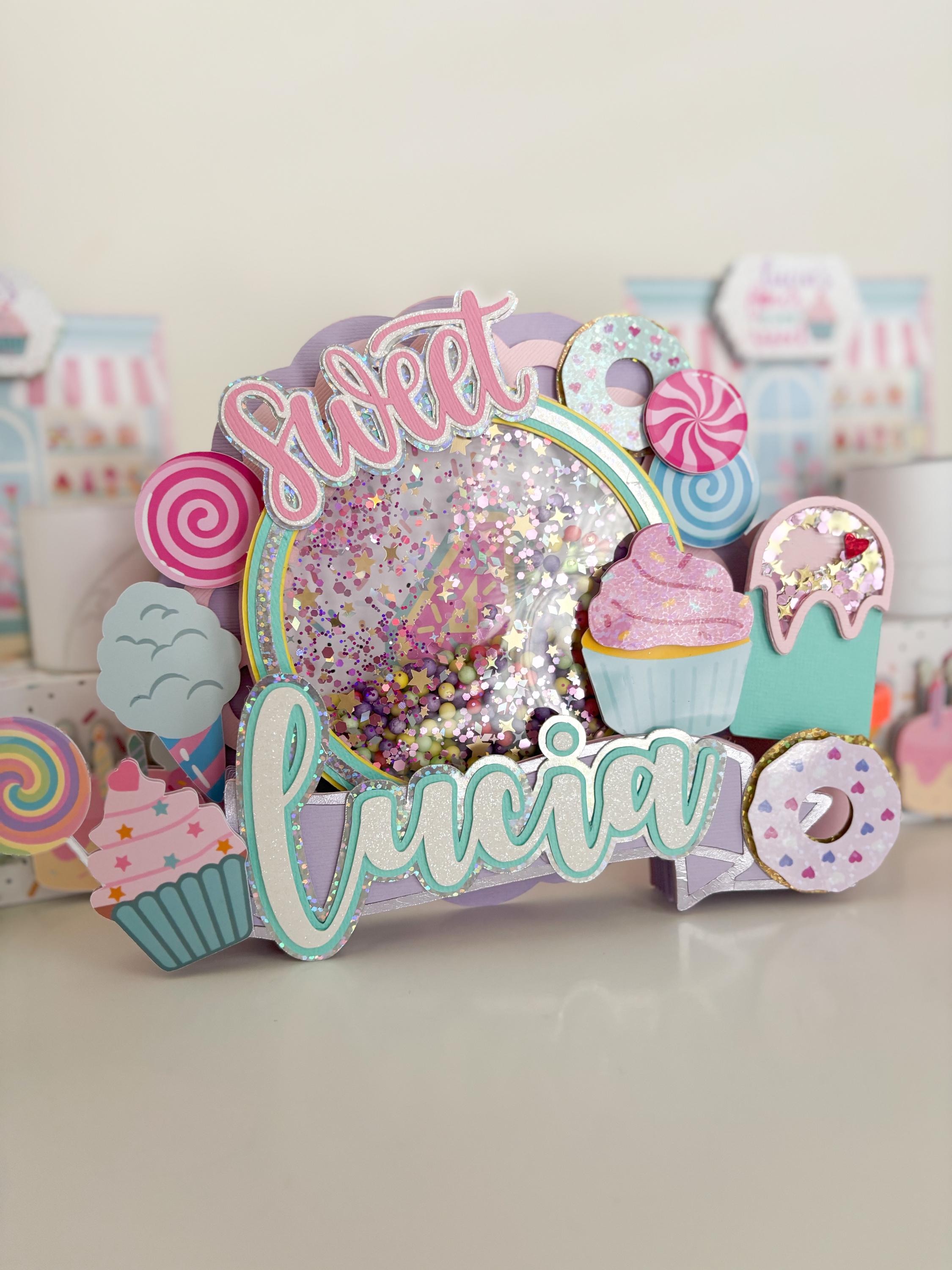 Ice Cream Fruit Dessert Cupcake Toppers - 18pcs, Glitter, Happy Birthday Theme, Party Decor - View #9
