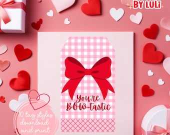 Etiquetas de San Valentín, etiquetas de regalo, tarjetas de San Valentín, etiquetas de San Valentín imprimibles, etiquetas de recuerdo de San Valentín, etiquetas de San Valentín, descarga instantánea