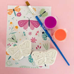 Butterfly Painting Kit Butterfly Coloring Set Butterfly Party Favors Kids Butterfly Art DIY Crafts for Kids Butterfly Activity for Kids zdjęcie 2