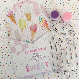 Ice Cream Party Favors Two Sweet Party Favors Sweet One Birthday Ice Cream Birthday Sweet Birthday Party Ice Cream Party Decor Set of 2