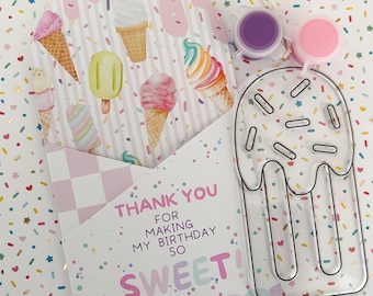 Ice Cream Party Favors Two Sweet Party Favors Sweet One Birthday Ice Cream Birthday Sweet Birthday Party Ice Cream Party Decor Set of 2