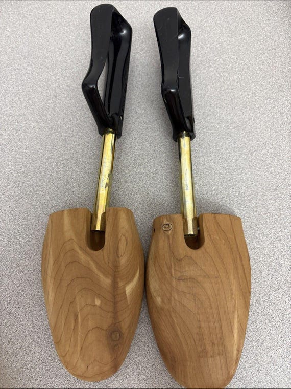 Vintage Rochester Shoe Trees Co Florsheim Travel Tree Cedar #5 Shoe Keeper, 12
