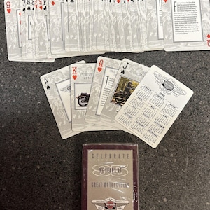 Harley Davidson 95e verjaardag speelkaarten, 2 sets, één verzegeld/nieuw, één open