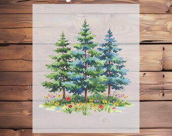 Forest Shirt Dtf Transfer,Nature Printables Ready To Press Iron On