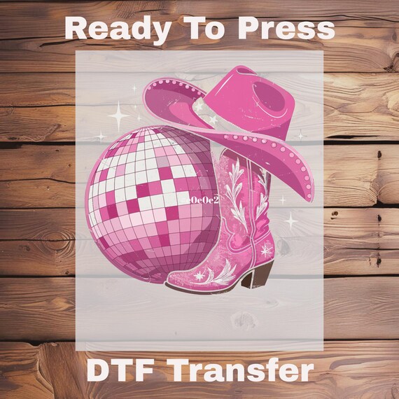 Cowgirl Disco Ball Shirt Dtf Transfer,Western Bachelorette Shirt Ready To Press Iron On