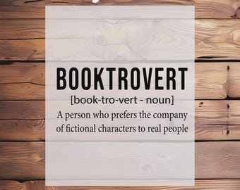 Booktrovert Dtf Transfer,Ready To Press,Iron On Decal,Dtf Transfers Shirt Design,Book Prints,Book Lover Print,Reader Prints,Bookish Gift