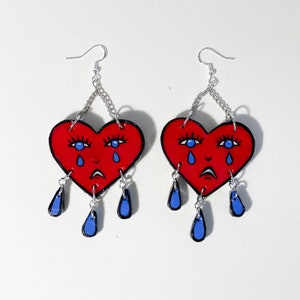 Crying Heart Earrings