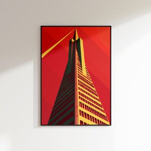 Travel Poster Wall Art Print - San Francisco Travel Print, Retro San Francisco Print, Mid Century Travel Print, Vintage Travel Poster, Calif