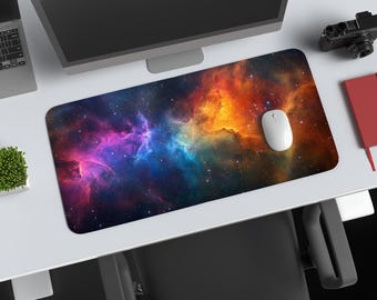 Deep Space Nebula-bureaumat – verlengde gamingmuismat