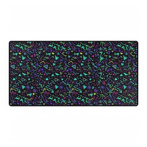 Retro Arcade Desk Mat | Vaporwave Neon Gaming Pad | 90s Dreamcore XL Mousepad image 6