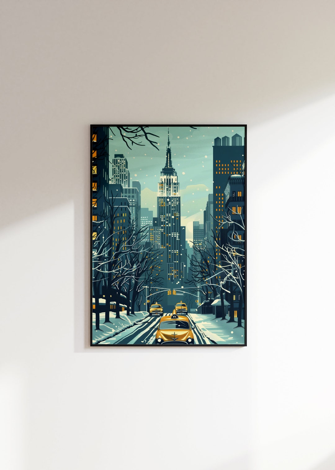 Travel Poster Wall Art Print - New York Travel Poster, Vintage NYC Wall ...