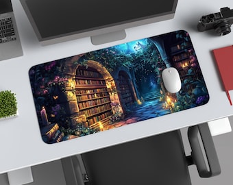 Enchanted Library Desk Mat – Mystic Archive Mousepad XL