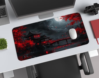 Tapis de bureau japonais - Tapis de souris Fantasy Gaming XL