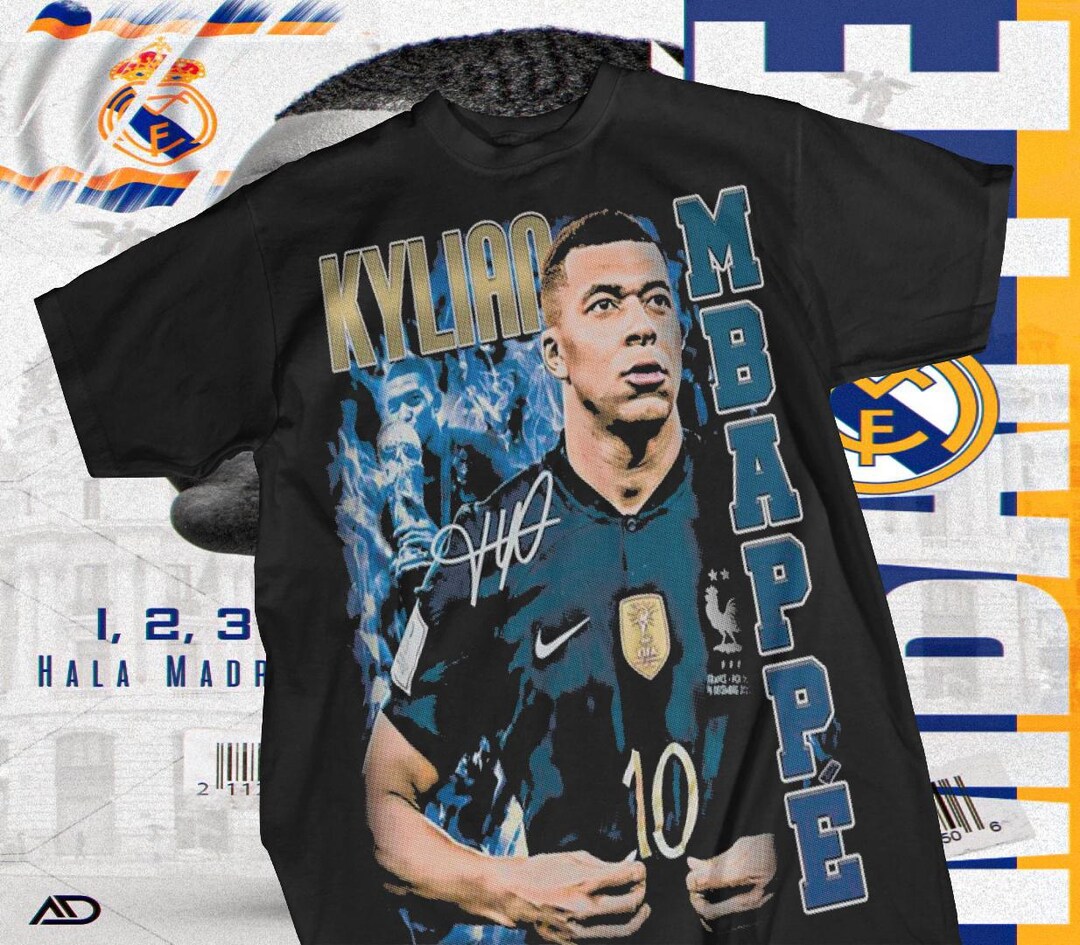 Mbappé Design DTF Halftone PNG - Etsy