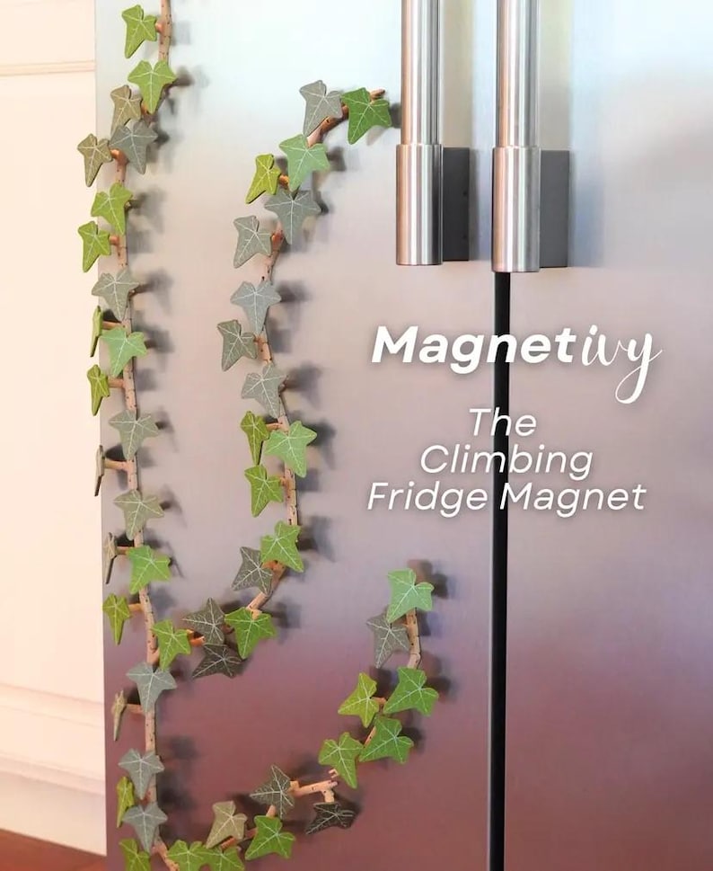 Magnetivy - English Ivy Plant Fridge Magnet with Articulating Stems