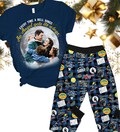 It's a Wonderful Life Christmas Pajamas, Xmas Movie TShirt Pants Set, Lasso The Moon Holiday Pajamas, Movie Lover Gift product logo