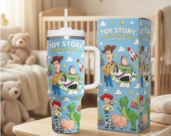 Toy Story verjaardag 40oz beker met handvat, Woody en Buzz Lightyear reisbeker, Disney Infinity and Beyond cadeau voor fan
