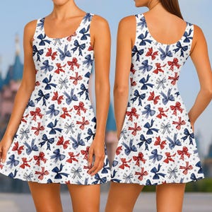 red white and blue skater dress Red White and Blue Skating Dress