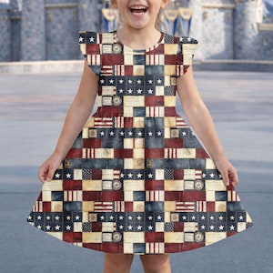 Patriotic Patchwork Dress - Etsy