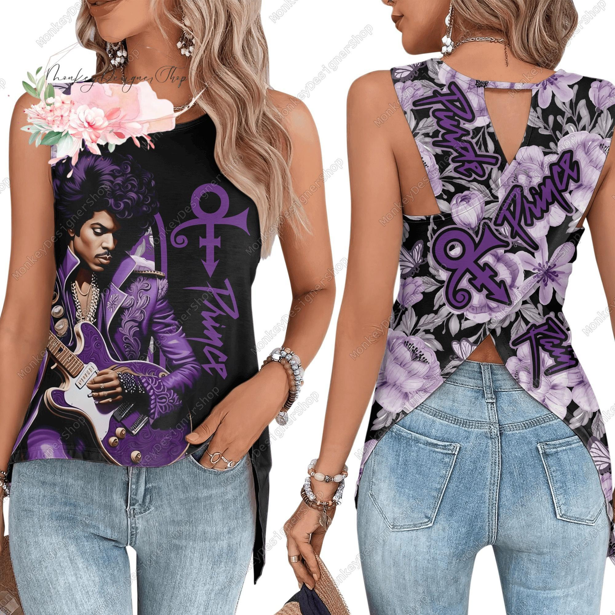 Discover Prince Purple Music Tank Top for Concerts
