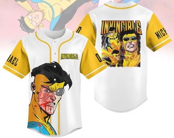Camiseta de béisbol Invincible, camiseta de béisbol Invincible de Mark Grayson, regalo perfecto para amantes de los cómics, regalo para fanáticos de Invincible
