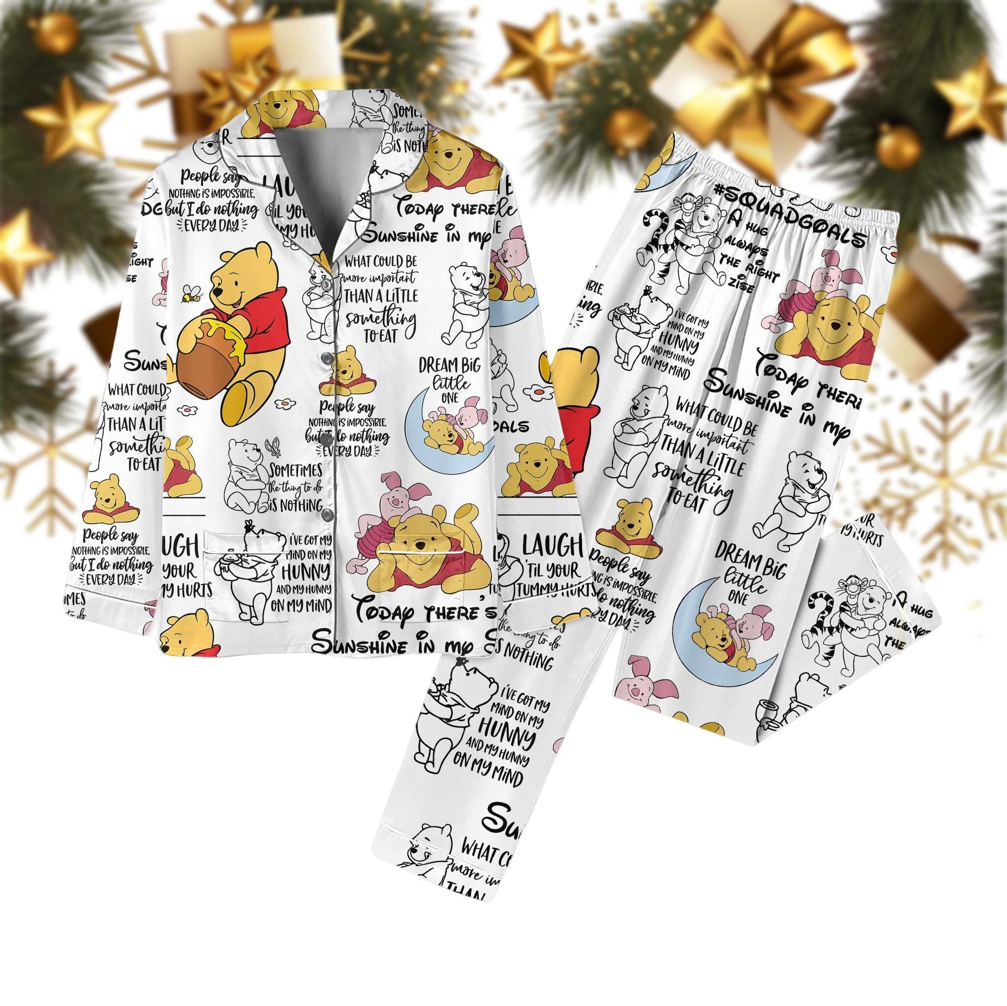 Pooh Bear Pajamas Etsy Canada