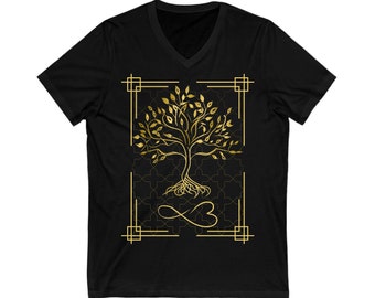 T-shirt infinita / T-shirt grafica di lusso / Albero infinito / Regalo elegante / Amanti dell'albero infinito / Scarpe da ginnastica / T-shirt da uomo e donna unisex /