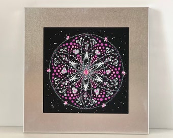 Custom Order Hand-painted Mandala for Good Fortune Made in Japan