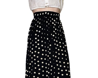 1990s Polka Dot Skirt