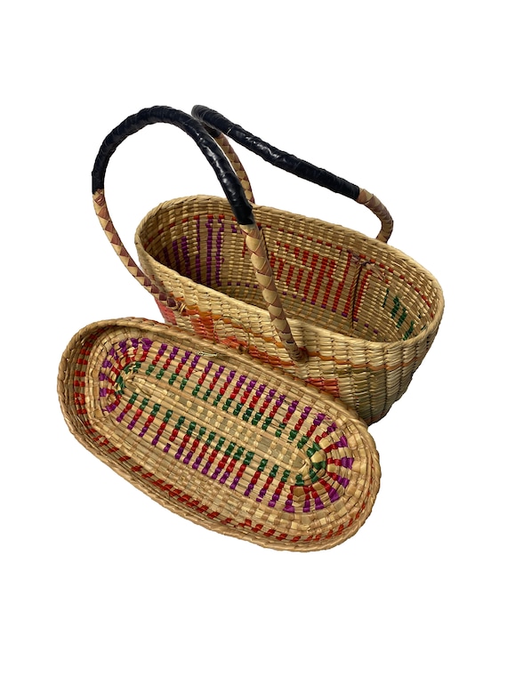 1980s Wicker Basket Purse - image 3