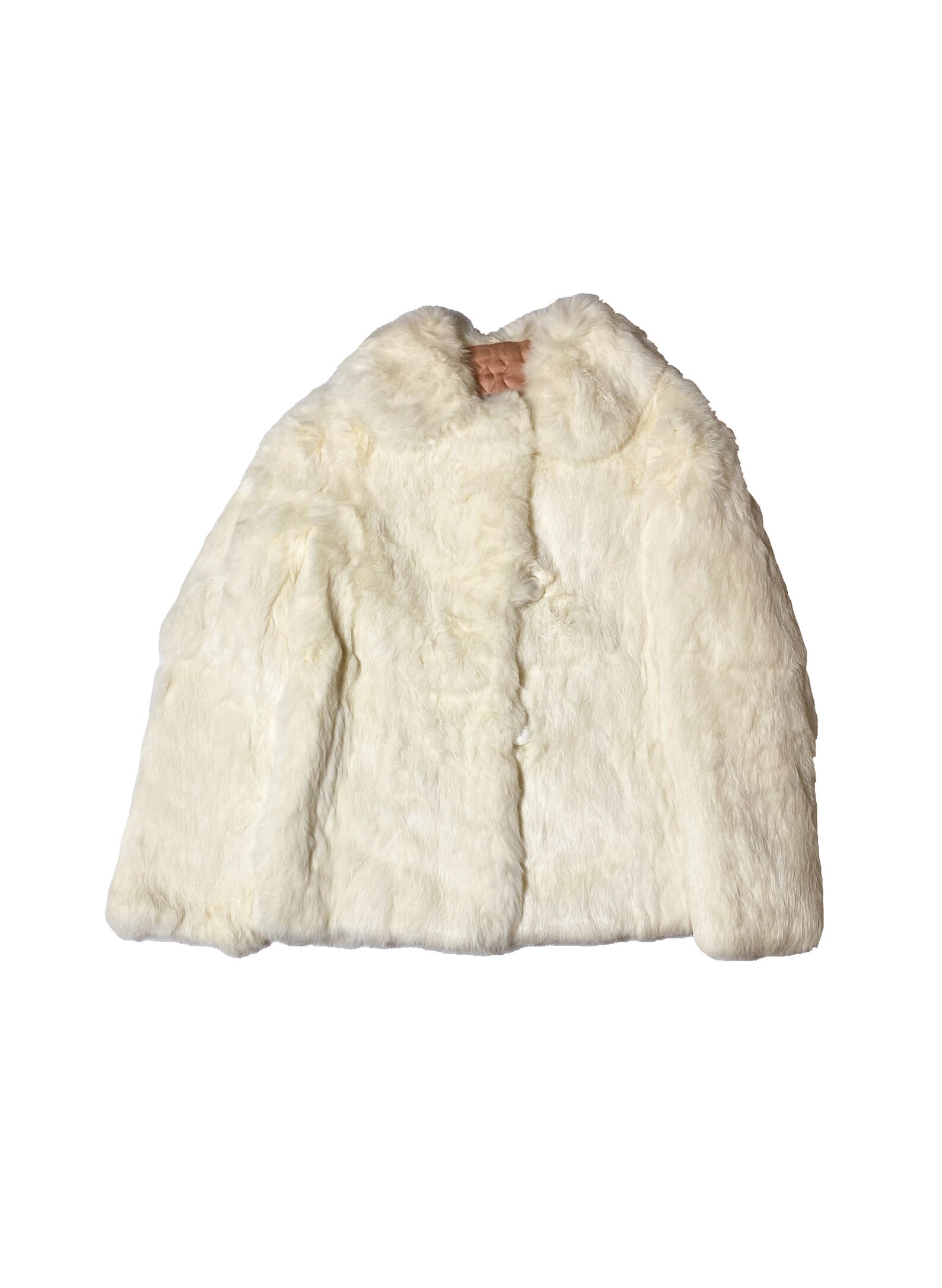 Old Rabbit Coat 1980s Rabbit Fur Coat - Etsy