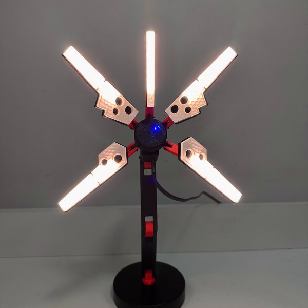 Gaming Room Table Lamp, Creative 3D Printed Light, Lamp for Game Lovers, Death Stranding Terrian Scanner Lamp