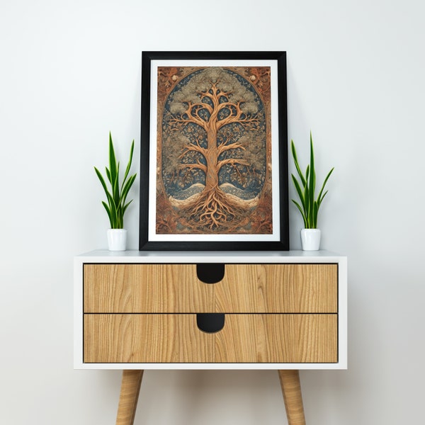 Yggdrasil Wall Art | Digital Prints Pack | Intricate TreeLike Structure | Soft Pastel Tones | Delicate Swirling Patterns | Ethereal Glow