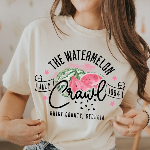 Watermelon Crawl Shirt - Comfort Colors Shirt, 90s Country Shirt, 90s Music Shirt, Country Band Tee, Western Graphic Tee, Western Shirt