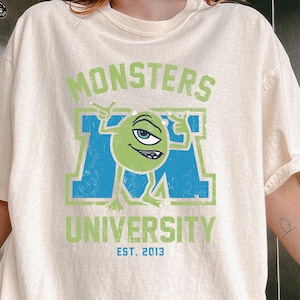 Comfort Colors Monsters University Shirt, Mike Wazowski Tee, Classic Pixar Movie Shirt, Fun Disney Outfit, Cartoon Character Fan Gift
