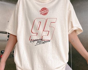 Lightning McQueen 95 Shirt – Disney Cars Graphic Tee for Kids and Adults, Race Fan Gift, Red Number Classic T-Shirt